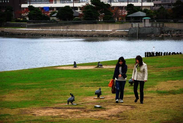【日本,四國】跟著明星去旅行,林依晨山陰愛戀之旅 ~ 在島根縣立美術館看夕陽,摸幸運兔祈求美好姻緣 - 第21張圖
