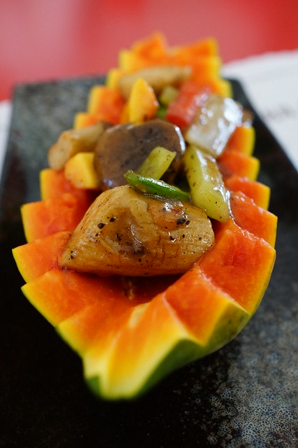 【台灣,離島,金門食記】耳聞多年的金門創意特色美食《湶民水果餐》用水果入菜健康又好吃 ; 葷食,素食都各有滋味 - 第27張圖