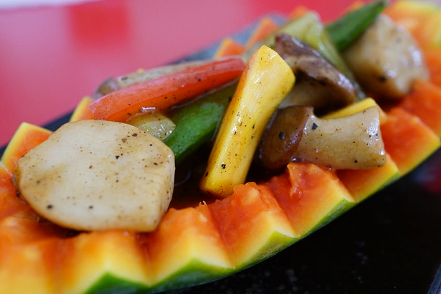 【台灣,離島,金門食記】耳聞多年的金門創意特色美食《湶民水果餐》用水果入菜健康又好吃 ; 葷食,素食都各有滋味 - 第14張圖
