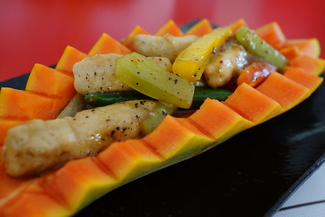 【台灣,離島,金門食記】耳聞多年的金門創意特色美食《湶民水果餐》用水果入菜健康又好吃 ; 葷食,素食都各有滋味 - 第13張圖