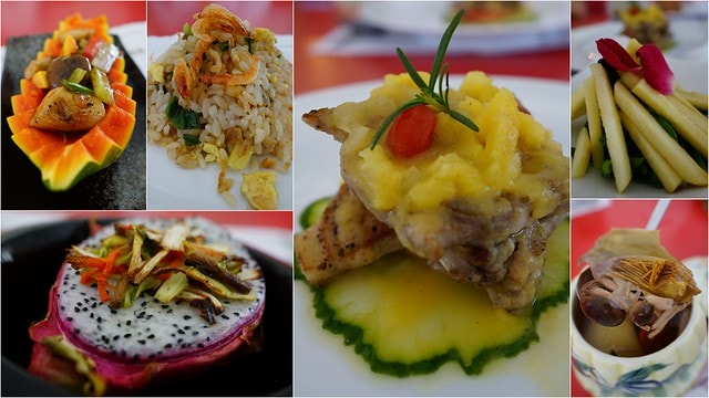 【台灣,離島,金門食記】耳聞多年的金門創意特色美食《湶民水果餐》用水果入菜健康又好吃 ; 葷食,素食都各有滋味 - 第22張圖