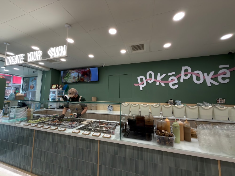 中壢美食｜PokéPoké 波奇波奇 中壢海華店，自己搭配的夏威夷波奇碗，清爽健康餐推薦。（中壢新店）