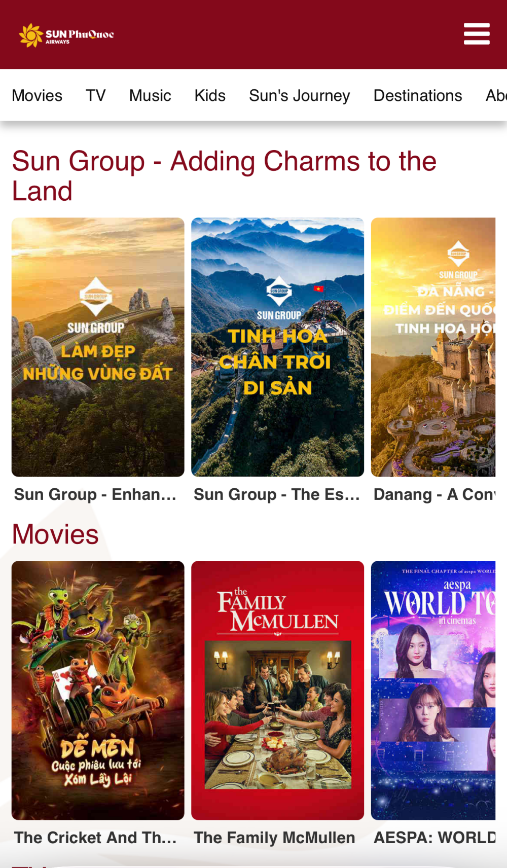 太陽富國航空機上娛樂