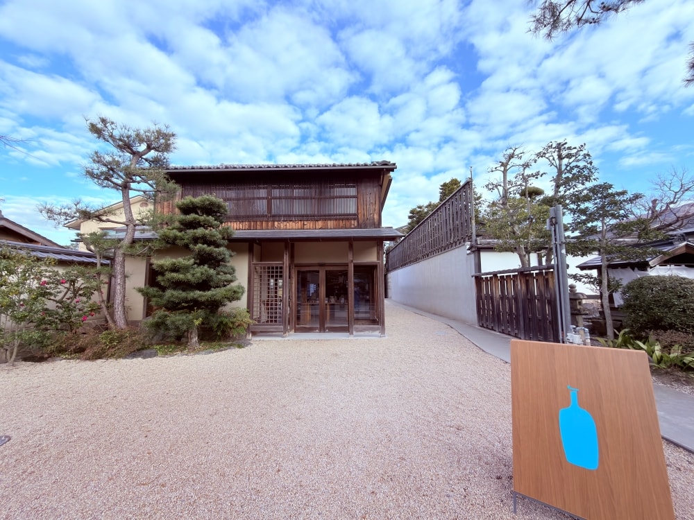京都藍瓶咖啡町家外觀玻璃建築