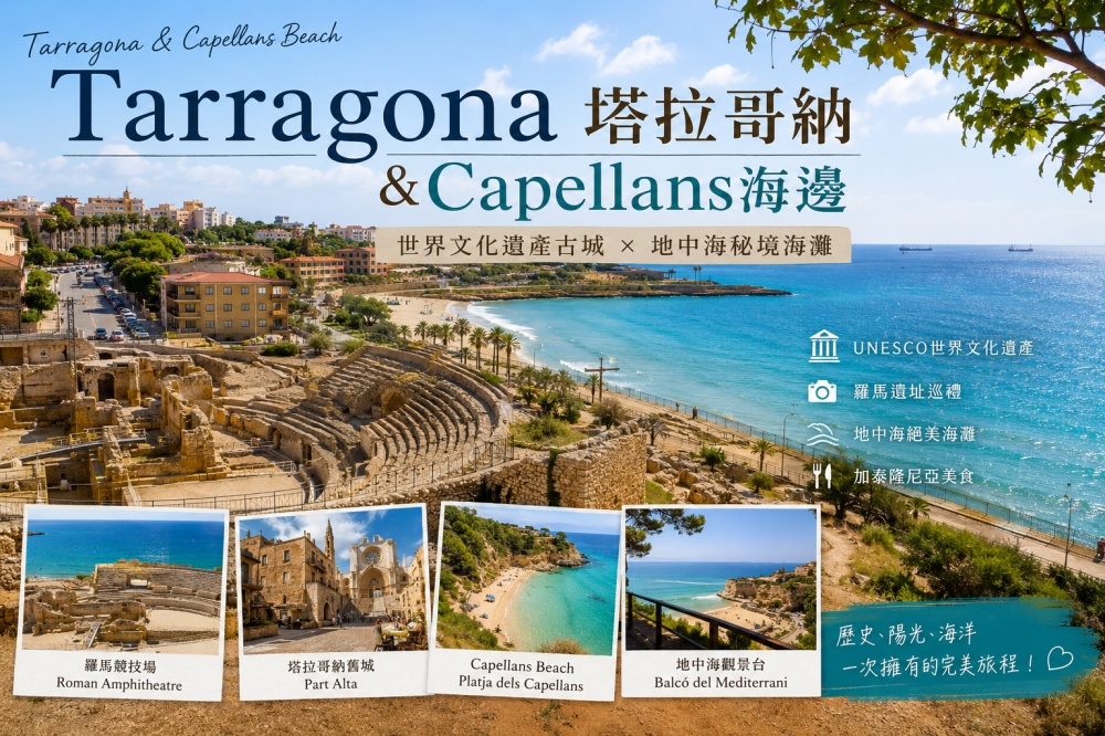 請幫我做一張塔拉哥納（Tarragona）橫式的部落格主圖