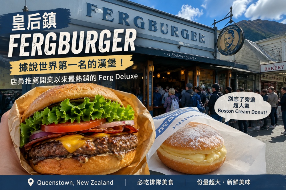 皇后鎮 Fergburger據說世界第一名的漢堡
